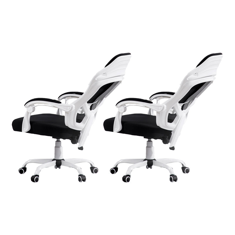 Padded Arms Office Chair Tilt Mechanism No Distressing Ergonomic Desk Chair with Wheels