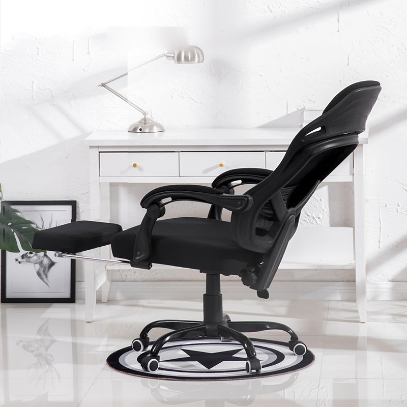 Padded Arms Office Chair Tilt Mechanism No Distressing Ergonomic Desk Chair with Wheels