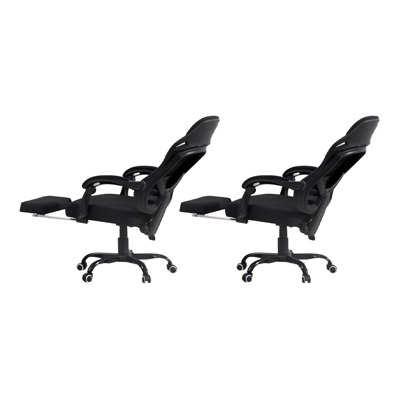 Padded Arms Office Chair Tilt Mechanism No Distressing Ergonomic Desk Chair with Wheels