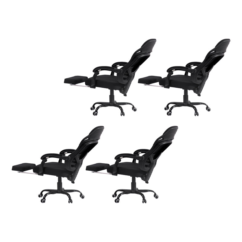 Padded Arms Office Chair Tilt Mechanism No Distressing Ergonomic Desk Chair with Wheels