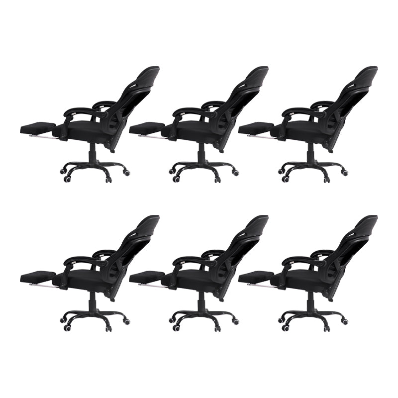 Padded Arms Office Chair Tilt Mechanism No Distressing Ergonomic Desk Chair with Wheels