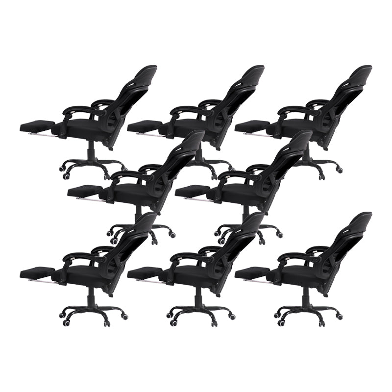 Padded Arms Office Chair Tilt Mechanism No Distressing Ergonomic Desk Chair with Wheels