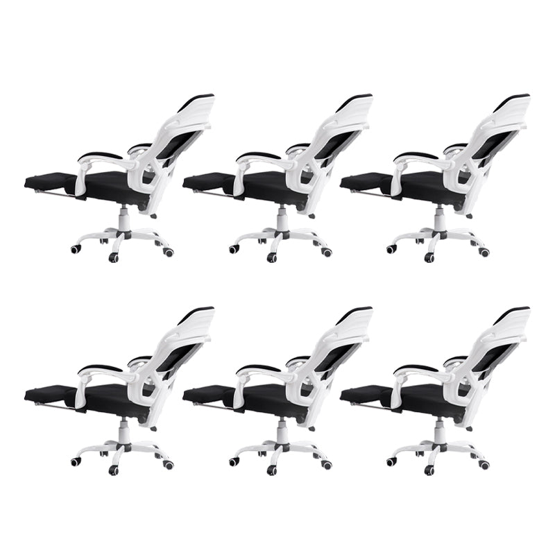 Padded Arms Office Chair Tilt Mechanism No Distressing Ergonomic Desk Chair with Wheels