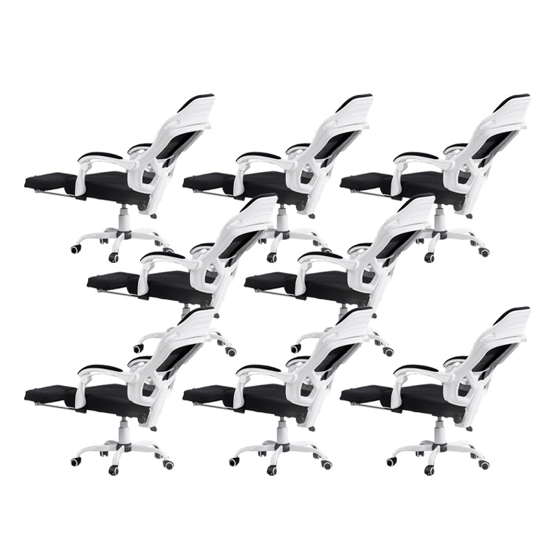 Padded Arms Office Chair Tilt Mechanism No Distressing Ergonomic Desk Chair with Wheels