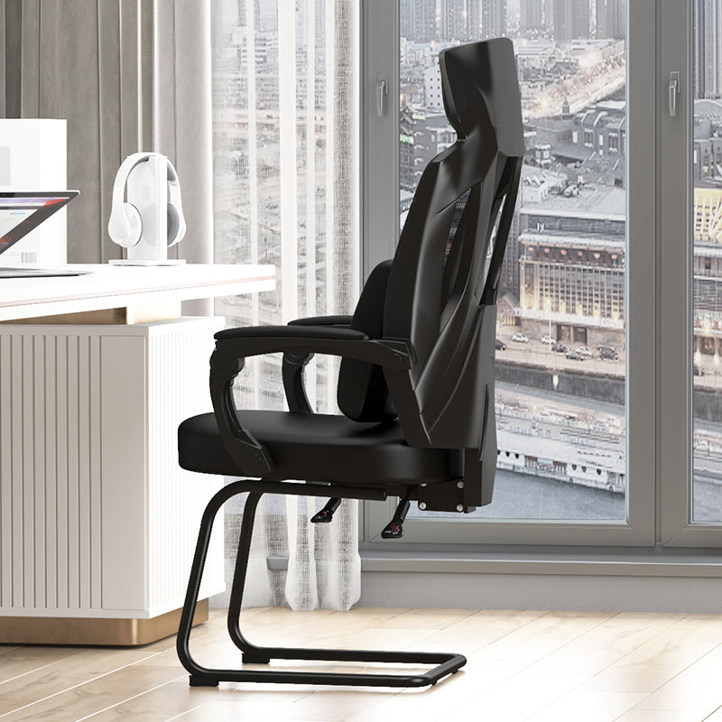 Padded Arms Office Chair No Distressing Ergonomic Desk Chair