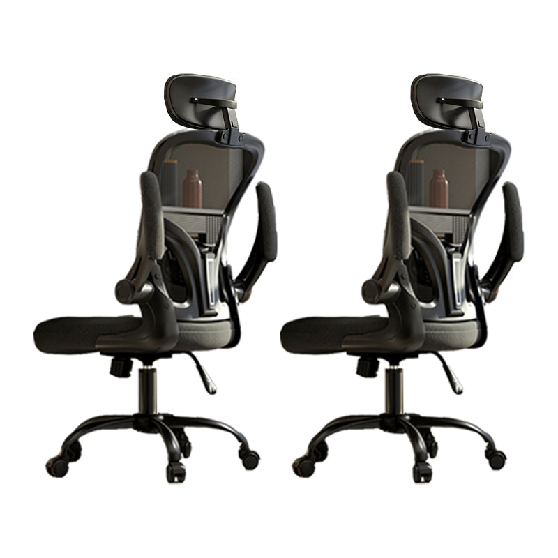 Removable Arms Chair Tilt Mechanism No Distressing Ergonomic Desk Chair with Wheels