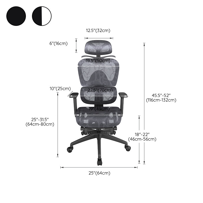 Mesh Ergonomic Adjustable Arms Office Chair High Back Home Task Chair