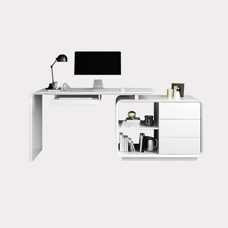 Contemporary Rectangular Writing Desk Wooden Computer Desk for Office