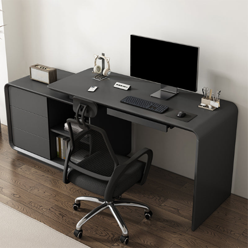 Contemporary Rectangular Writing Desk Wooden Computer Desk for Office