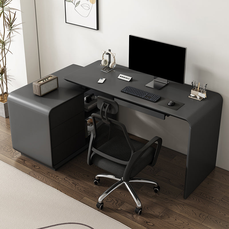 Contemporary Rectangular Writing Desk Wooden Computer Desk for Office