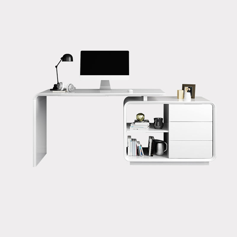 Contemporary Rectangular Writing Desk Wooden Computer Desk for Office