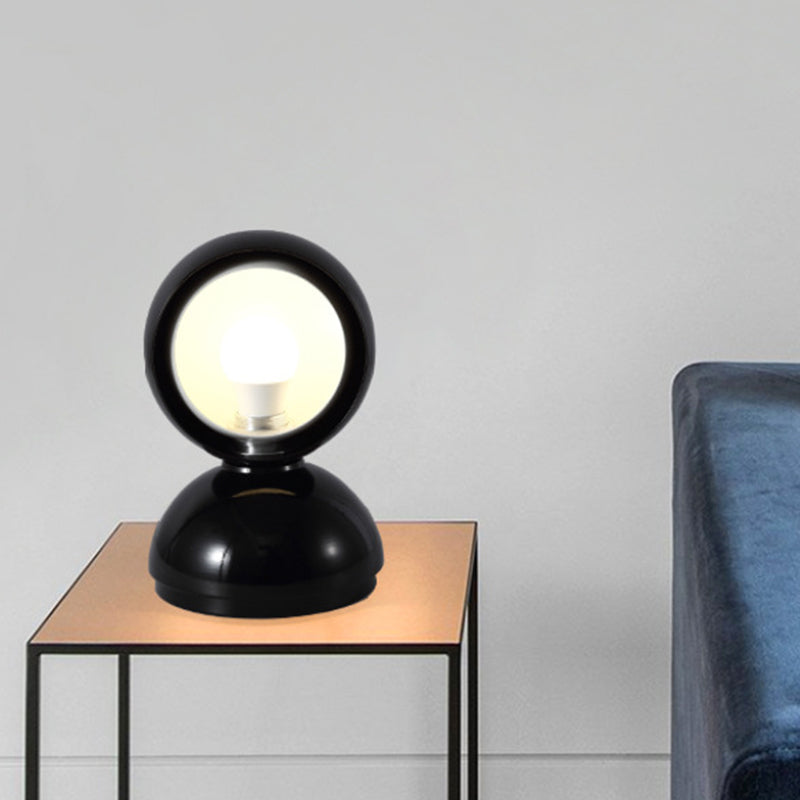 Schwarz Finish Semicircle Tischbeleuchtung minimalistische 1 Kopfmetall -Schreibtischlampe für Bett