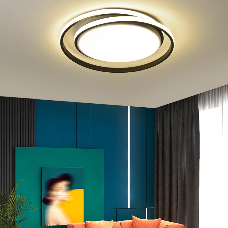 Minimalism Ceiling Light Fixture Circular LED Flush Mount for Bedroom