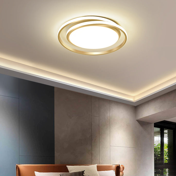 Minimalism Ceiling Light Fixture Circular LED Flush Mount for Bedroom