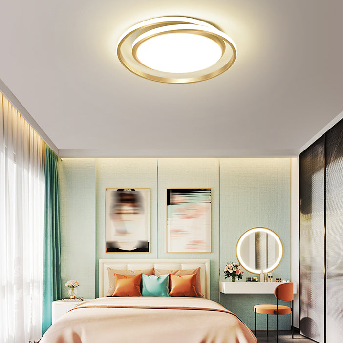 Minimalism Ceiling Light Fixture Circular LED Flush Mount for Bedroom