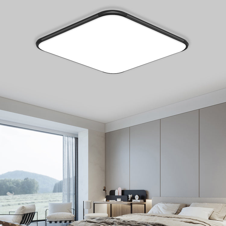 Minimalism Ceiling Light Fixture Black and White LED Flush Mount for Bedroom