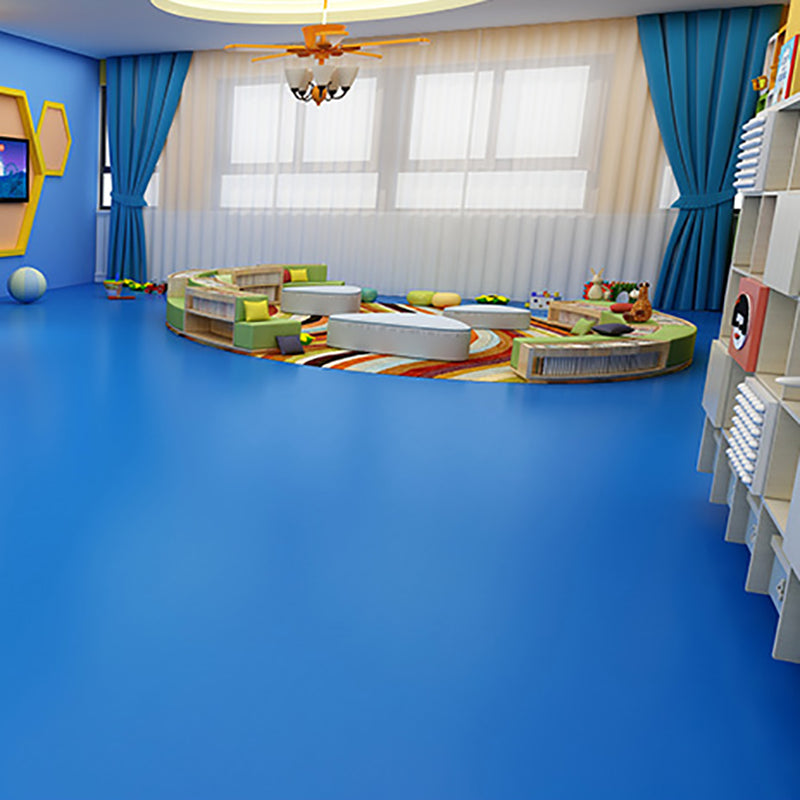 Solid Color Plastic Floor Modern Water Resistant Square Edge Floor Tiles