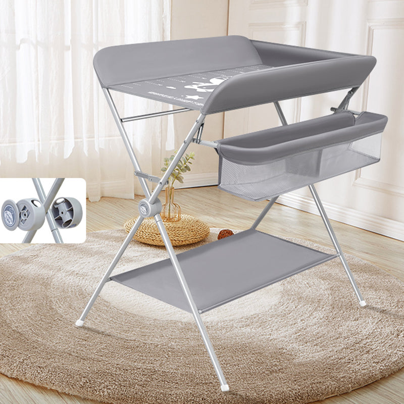 Folding Baby Changing Table Portable Changing Table with Shelf