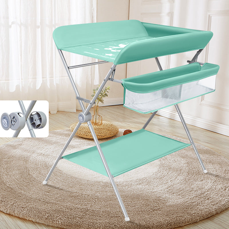 Folding Baby Changing Table Portable Changing Table with Shelf