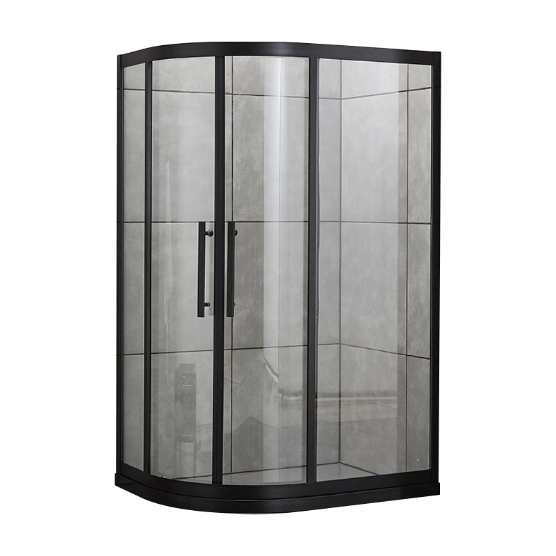 Transparent Shower Bath Door Double Sliding Tempered Shower Doors