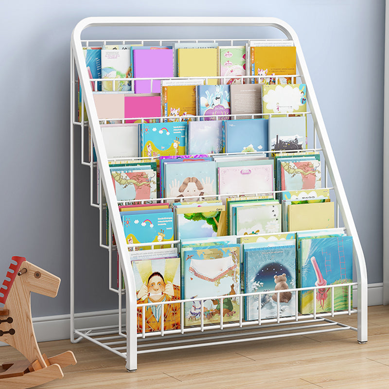 Scandinavian Children's Book Display Freestanding Shelf Bookcase Steel