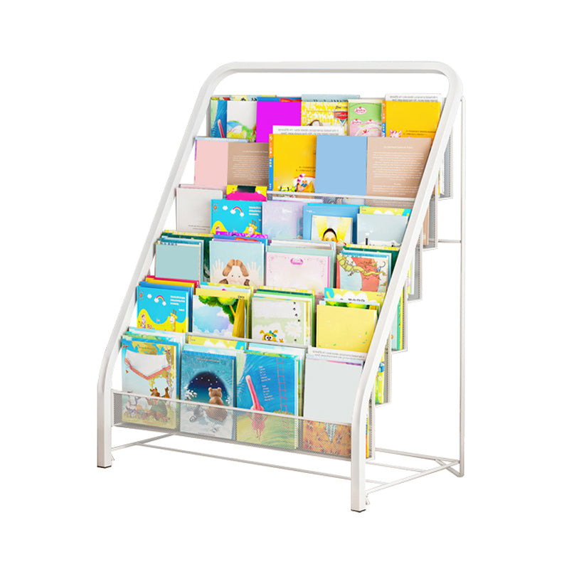 Scandinavian Children's Book Display Freestanding Shelf Bookcase Steel