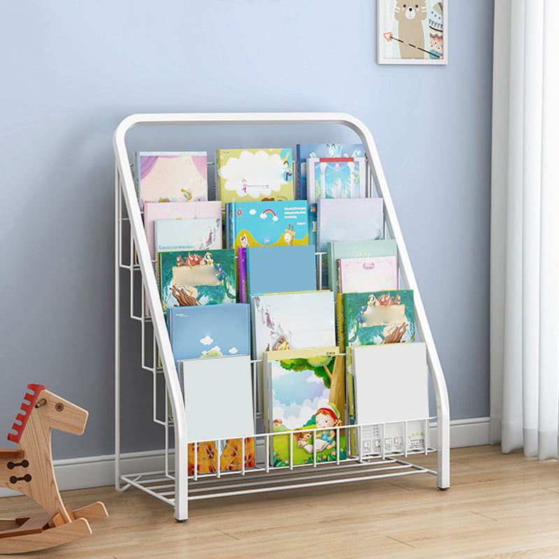 Scandinavian Children's Book Display Freestanding Shelf Bookcase Steel