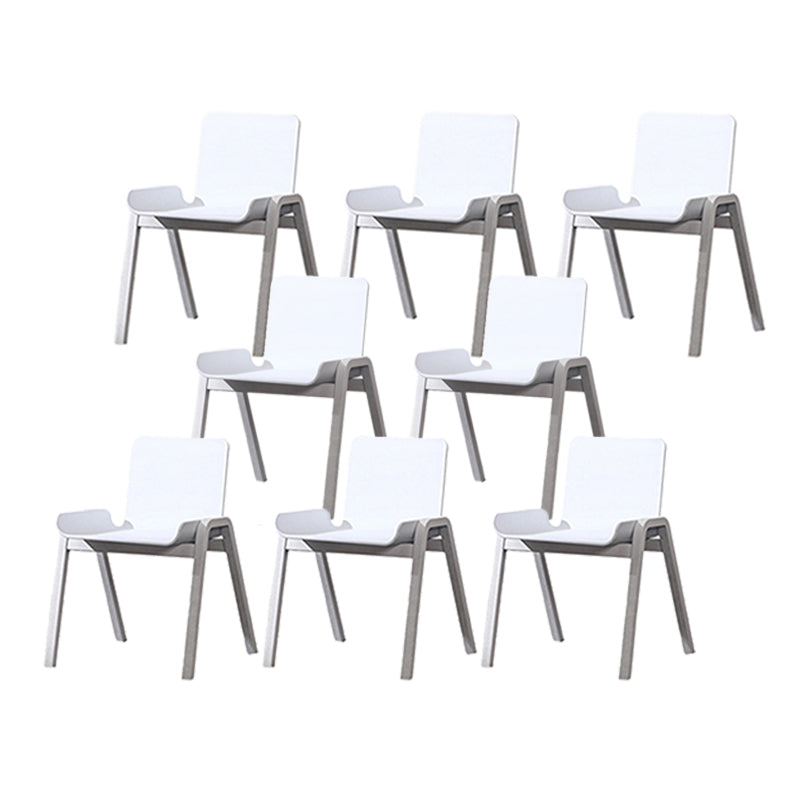 Modern Patio Dining Chair Solid Wood Stacking Outdoors Dining Chairs