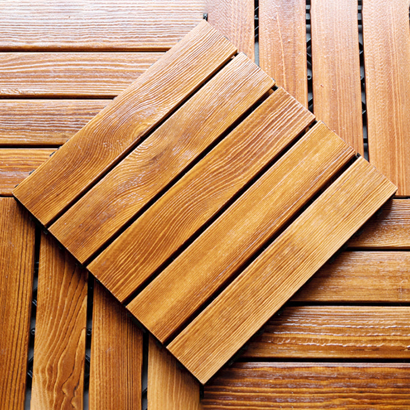 Wood Deck/Patio Flooring Tiles Snapping Installation Floor Board Tiles