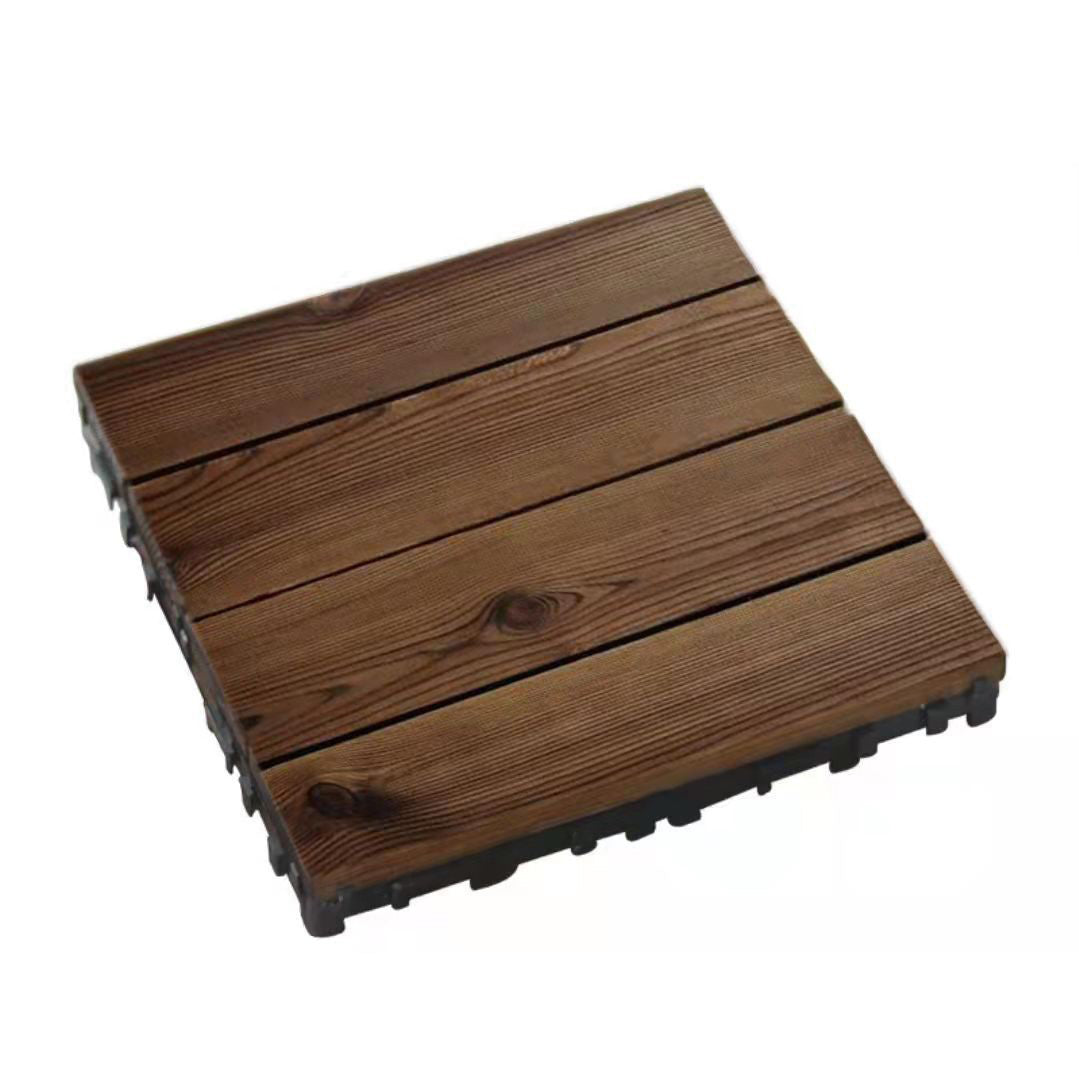 Wood Deck/Patio Flooring Tiles Snapping Installation Floor Board Tiles