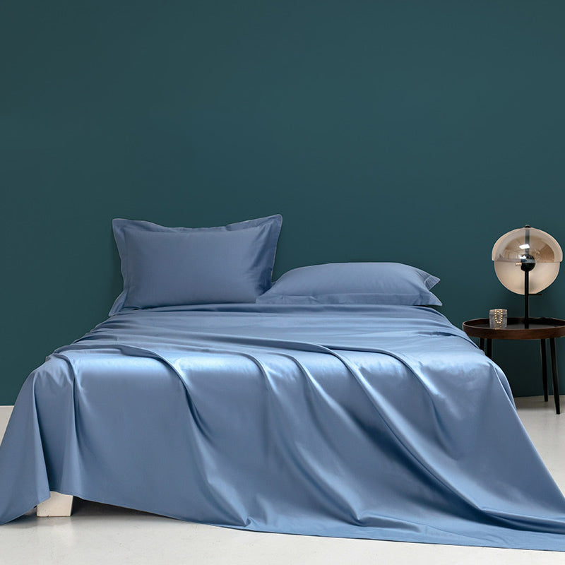 Sheet Sets Cotton Solid Color Super Soft Breathable Wrinkle Resistant Bed Sheet Set