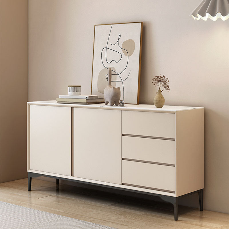 Modern 2 Doors Sideboard Wooden Buffet Table with Cabinets for Dining Room