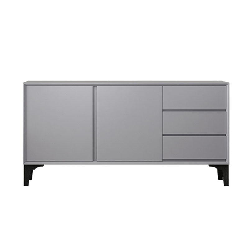 Modern 2 Doors Sideboard Wooden Buffet Table with Cabinets for Dining Room