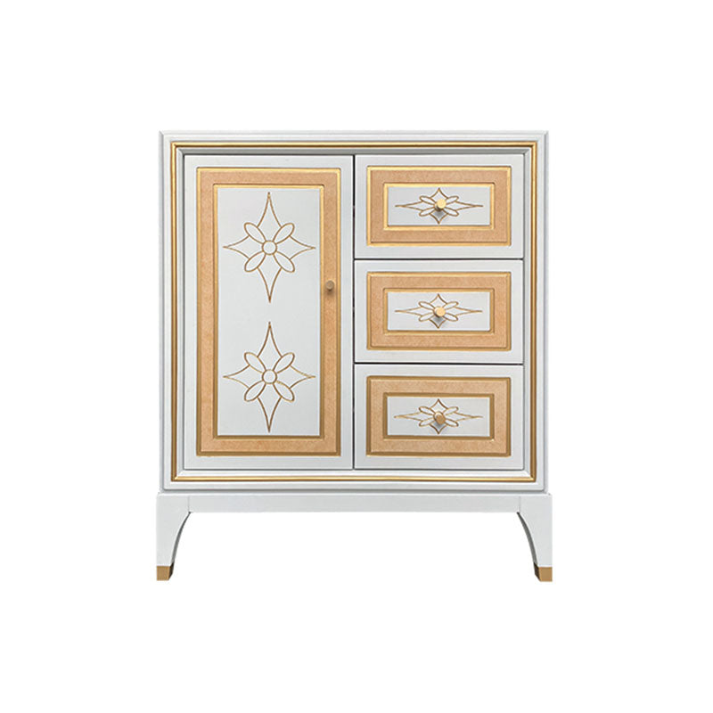 Glam 3 Drawers Sideboard Multi Doors Sideboard Buffet Stand with Storage