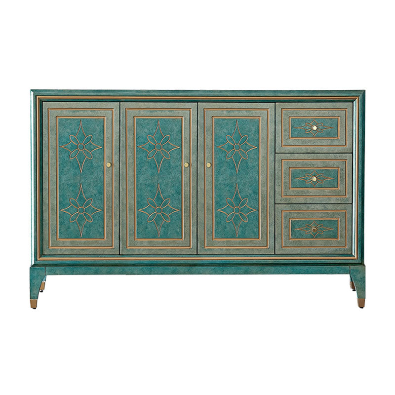 Glam 3 Drawers Sideboard Multi Doors Sideboard Buffet Stand with Storage