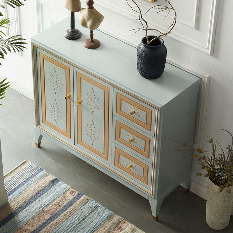 Glam 3 Drawers Sideboard Multi Doors Sideboard Buffet Stand with Storage