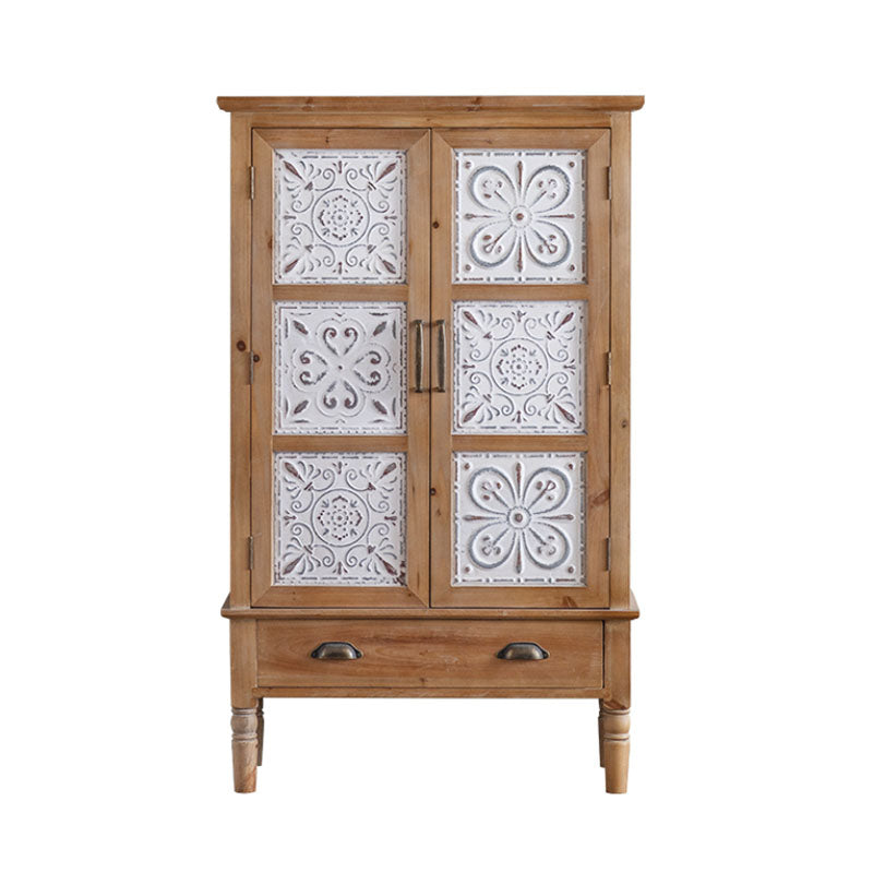 Farmhouse Sideboard Solid Wood Storage Sideboard Buffet with Doors for Dining Room