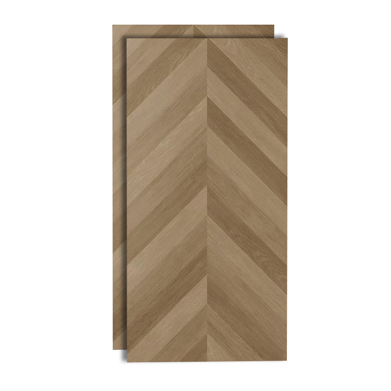 Light Brown Wooden Pattern Tile Rectangular Singular Tile for Living Room