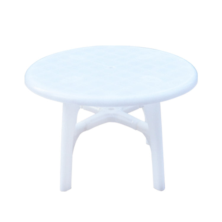 Plastic Outdoor Dining Table Modern Water Resistant Patio Table