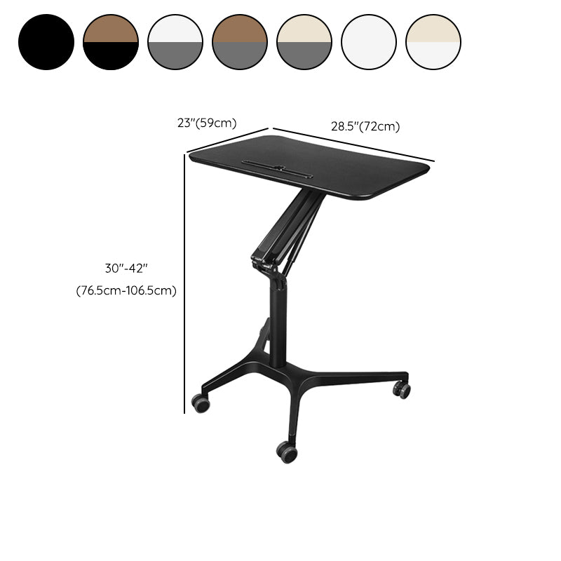 Engineered Wood Office Desk Rectangle Folding Modern Style Computer Desk