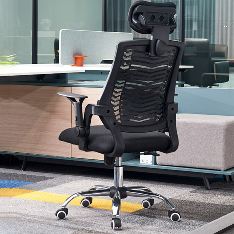 Removable Arms Modern Office Chair No Distressing Ergonomic Desk Chair with Wheels