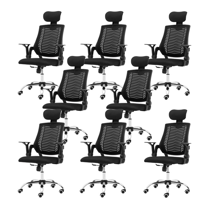 Removable Arms Modern Office Chair No Distressing Ergonomic Desk Chair with Wheels