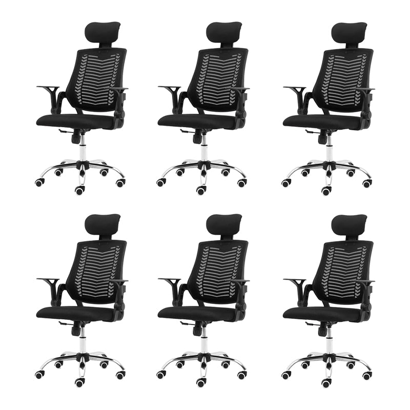 Removable Arms Modern Office Chair No Distressing Ergonomic Desk Chair with Wheels