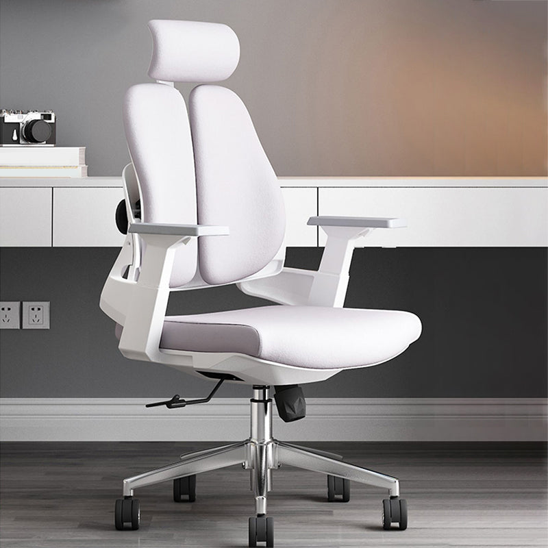 Arms Included Desk Chair Modern Adjustable Seat Height Swivel Chair with Wheels