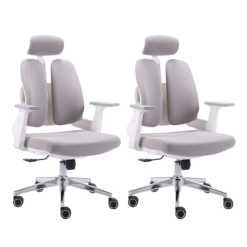 Arms Included Desk Chair Modern Adjustable Seat Height Swivel Chair with Wheels