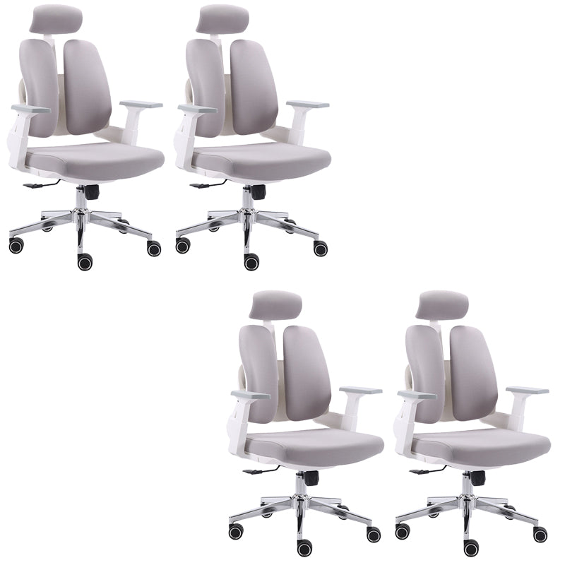 Arms Included Desk Chair Modern Adjustable Seat Height Swivel Chair with Wheels