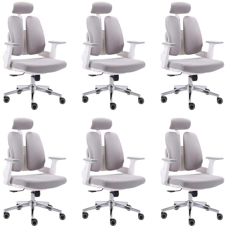 Arms Included Desk Chair Modern Adjustable Seat Height Swivel Chair with Wheels