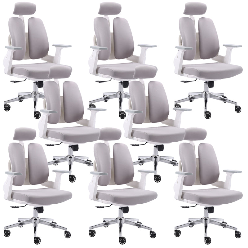 Arms Included Desk Chair Modern Adjustable Seat Height Swivel Chair with Wheels