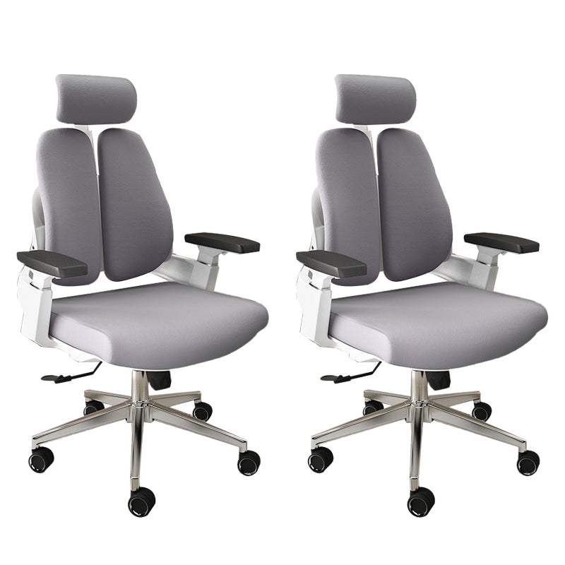 Arms Included Desk Chair Modern Adjustable Seat Height Swivel Chair with Wheels