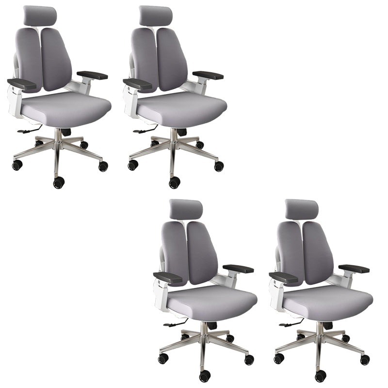 Arms Included Desk Chair Modern Adjustable Seat Height Swivel Chair with Wheels